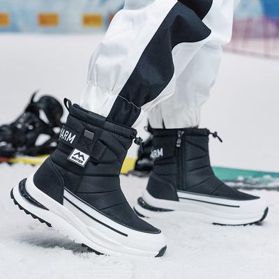 Women's and Men's Winter Snow Boots with Thick Fleece Warm and Non Slip Short Boots