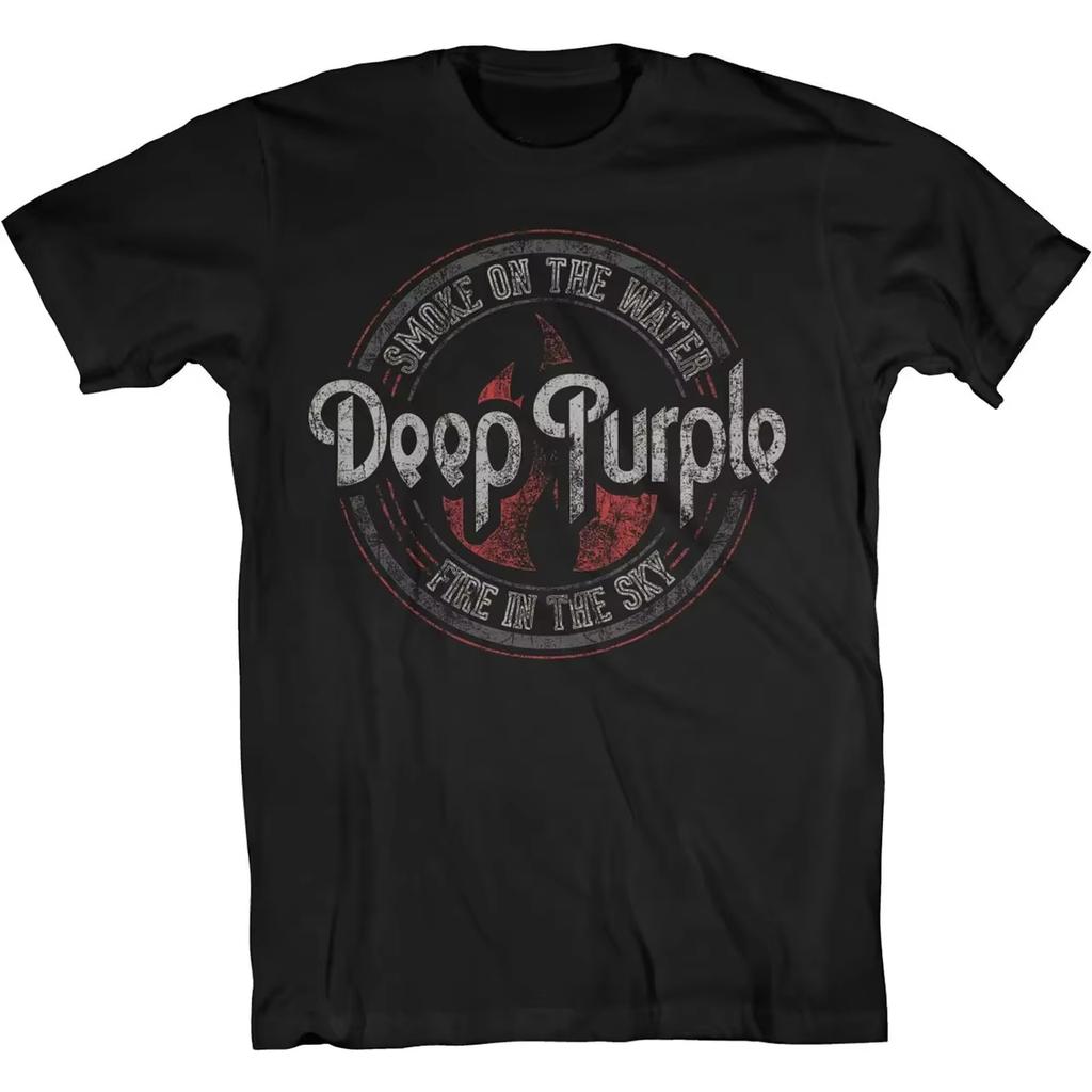 T-shirt da Uomo Girocollo Manica Corta in Cotone Grafica Retrò Viola Intenso 2026, Maglietta Souvenir Moda Y2K