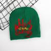 Jacquard Letter Hat Girls Bonnet 2000S Cool Girl Hat Women Headdress Casual Hat