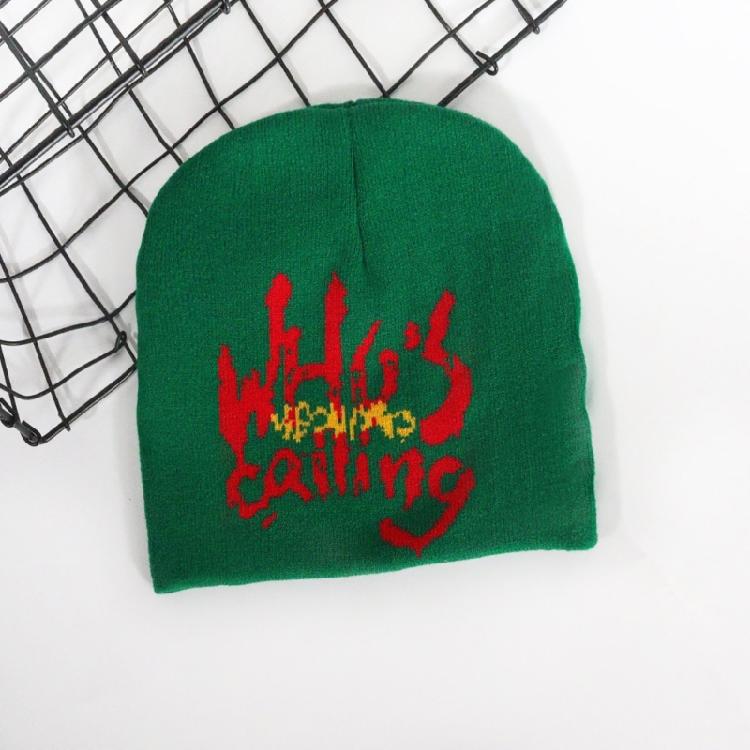 Jacquard Letter Hat Girls Bonnet 2000S Cool Girl Hat Women Headdress Casual Hat