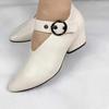 New Arrival: British Fish-Mouth Buckle Fashionable Peep-Toe Block Heel Shoes for Women - Comfortable High Heels, All-Season Wear