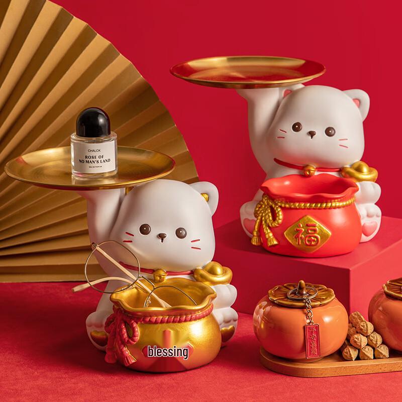 Манеки-неко Мешок удачи Фигурка для хранения в прихожей