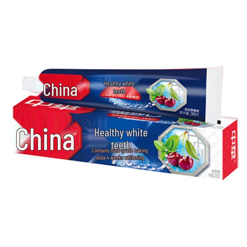 Zhonghua Healthy White Baking Soda Fruit Flavor Toothpaste 200g 5-Pack