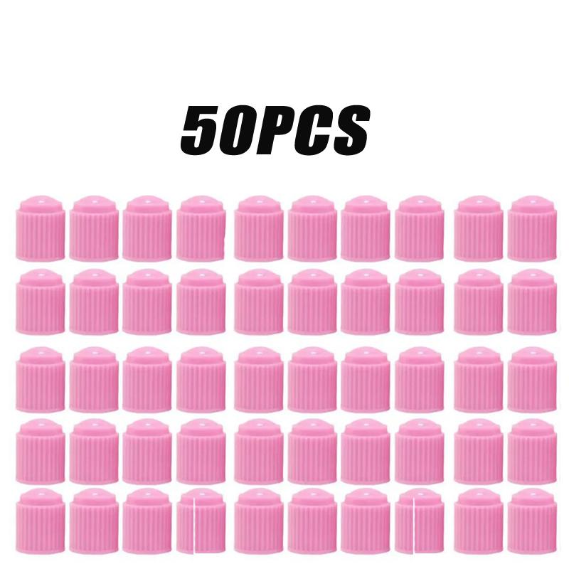 20/50PCS Car Plastic Tyre Valve Cap Colourful Dust Protection Cap with Seal Bicycle Valve Dust Protection Car Accessories Stem Caps1