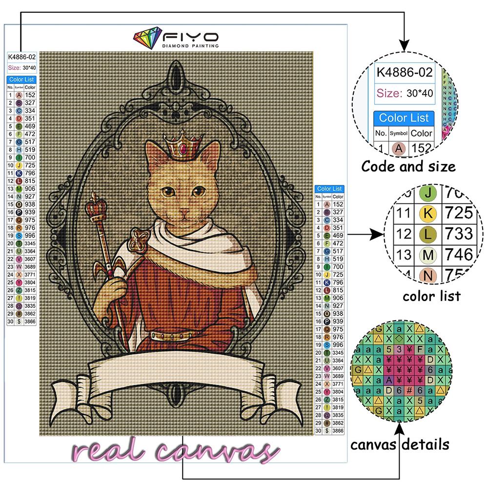 5D Diy Diamond Painting Anthropomorphic Cute Animals Cross Stitch Full Diamond Embroidery Mosaic