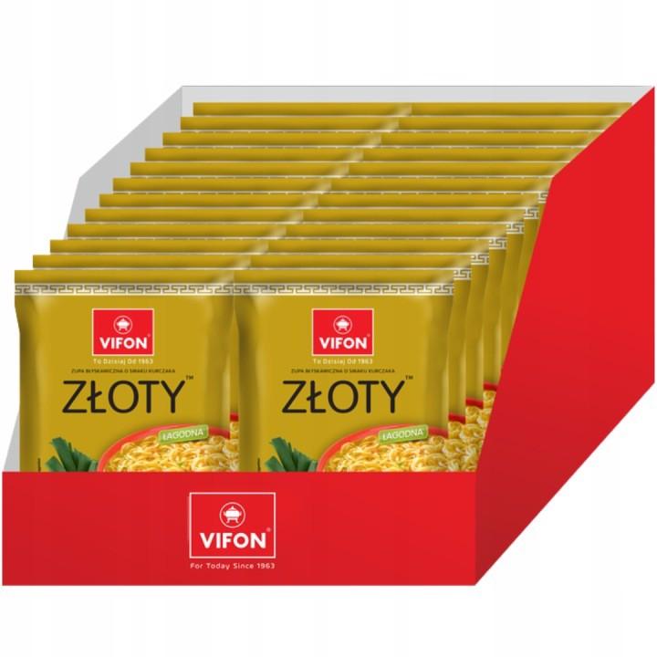 Vifon Zupa błyskawiczna o smaku kurczaka złoty 70 g x 24 sztuk