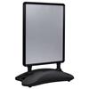 VidaXL A1 Water Base Poster Stand Black Aluminum Alloy