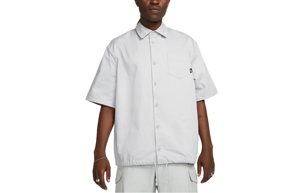 Nike T Shirts Men s White Polo Collar Moderate DX0898-012 M