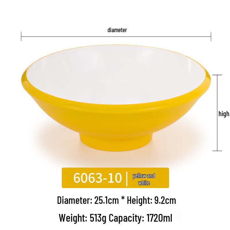 

Handoon Nordic Square Melamine Noodle Bowl