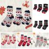 Christmas Socks For Dad Mom Daughter Son Matching Clothes Outfits Christmas Adult Baby Kids Elk Cartoon Pattern Jacquard Socks