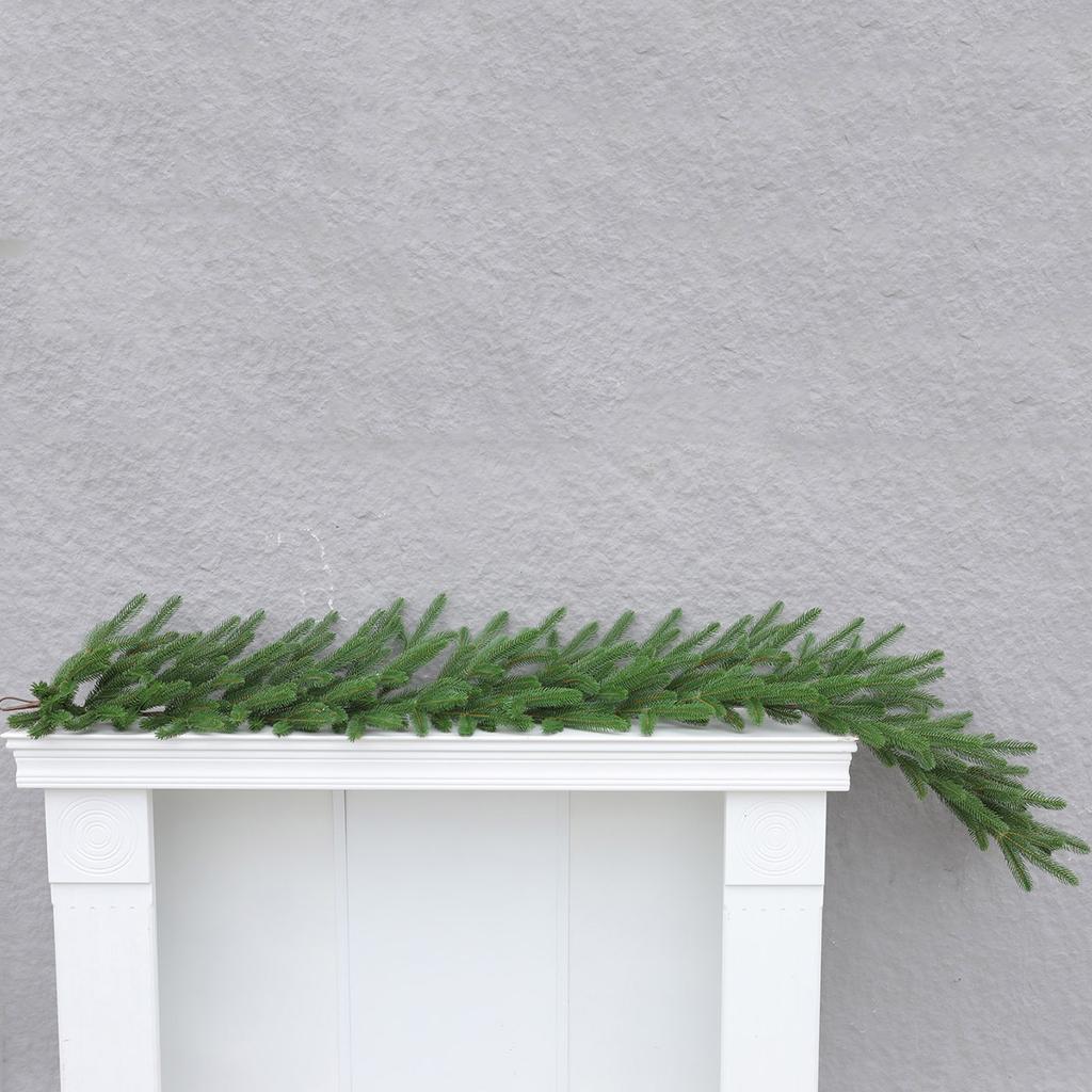 Christmas Garland Artificial Norfolk Pine Garland Realistic Faux Pine Garland for Mantle Christmas Decorations