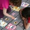 8 Pictures/set of Cat Face Changing Graffiti Stickers Cartoon Cute Make A Face Puzzle DIY Puzzle Stickers