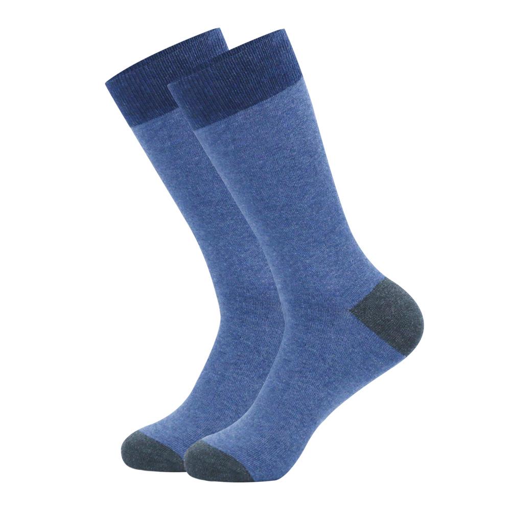 Men's Plus Size Striped Knee-High Socks - Trendy European & American Style for Autumn/Winter