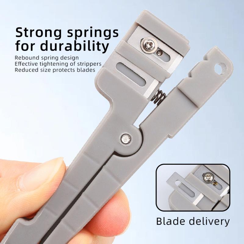 1Pc Fiber Bundle Stripper Fiber Optic Stripper 45-162 45-163 45-165 Coaxial Cable Stripper Optical Cable Slitter Wire Stripper
