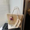 Commuter Large-capacity Straw Bag Women's New Fashionable Versatile Shoulder Bag Popular Tote Bag