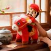 Year Horse God of Wealth Toy Ornament Adorable Collectible Soft