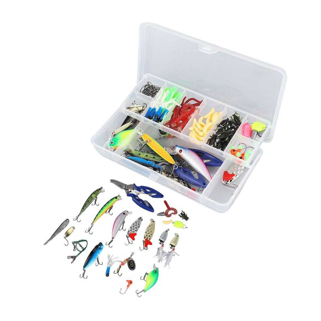 103 Stück Angelköder-Set Multifunktional Hochfest Lebhaft Lebensecht Angelköder Köder Set