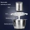 New 2 Speeds Electric Chopper Stainless Steel  Meat Grinder Household Food Processor Kitchen Garlic Vegetable Grinder