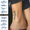 Flower Herbal Semi-Permanent Tattoo Sticker, Small Picture Juice Tattoo Sticker, Sweat-Proof Tattoo