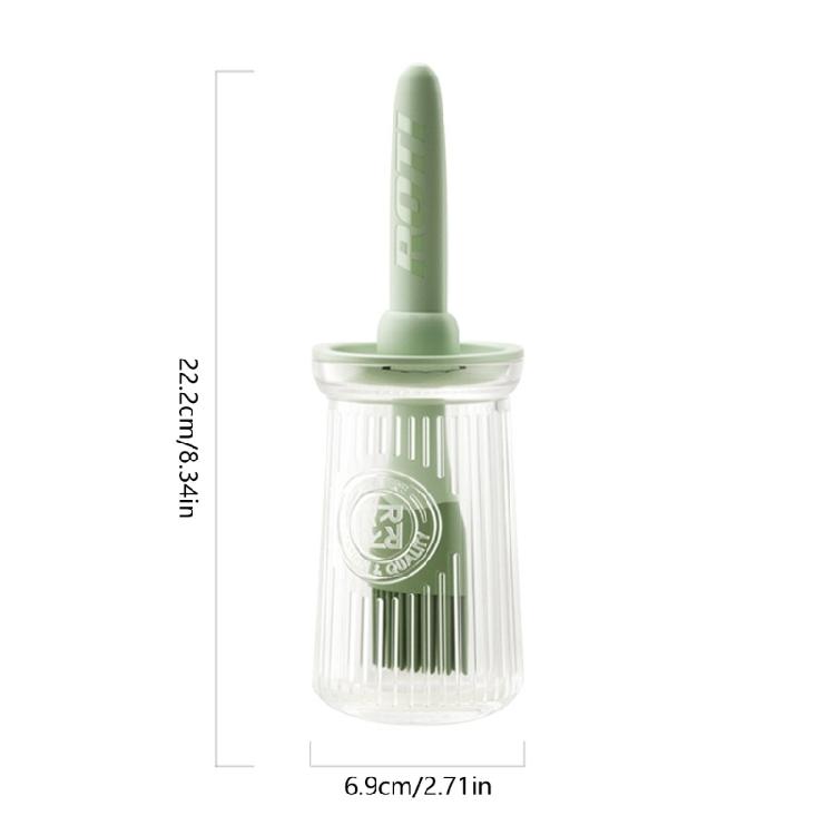 Multipurpose Silicone Basting Tool With Attached Oil Reservoirs Nontoxic Materials Quick Rinse Maintenance