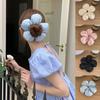 Handmade Flower Hair Tie Cotton Hair Bands Women Fashion Accessories Hair Scrunchies Ponytail H E8J6