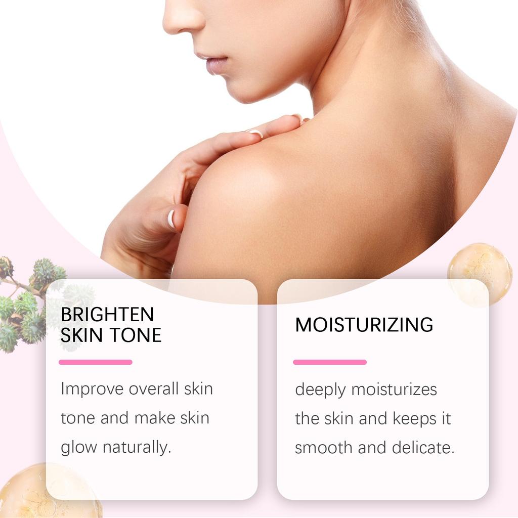 Body Brightening Oil Repairs Dull Skin, Moisturizes, Locks In Moisture, Nourishes, Whitens, Brightens, And Evens Out Skin Tone 60ml