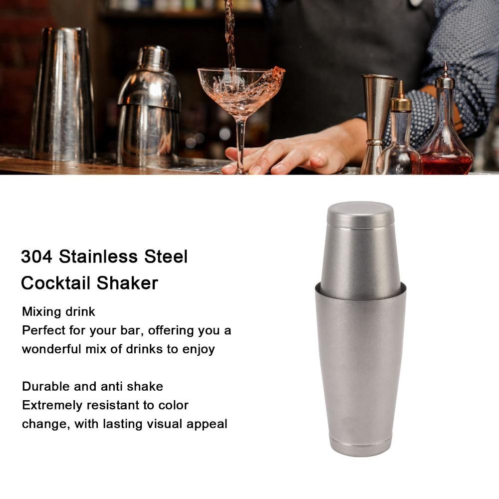 304 Stainless Steel Boston Shaker Set Leak-Proof Professional Bar Shaker Home