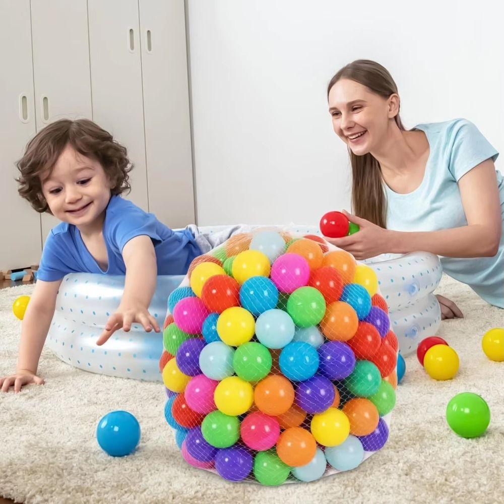 50PCS Plastic Thickened Ocean Ball Toy Montessori Ocean Ball Indoor Toys  Outdoor Playground