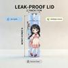 1PC White Dress Girl Red Flower Pattern 750ml Color Plastic Sports Water Bottle Leakproof Flip Straw Lid Suitable for Sports Office Home Use