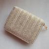 Straw Woven Material Small Wallet, Coin Purse, Card Holder, Mini Wallet