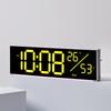 LED Symphony Wall Clock RGB Color Changing Living Room Wall Clock Display Multifunctional Alarm Clock Large Size