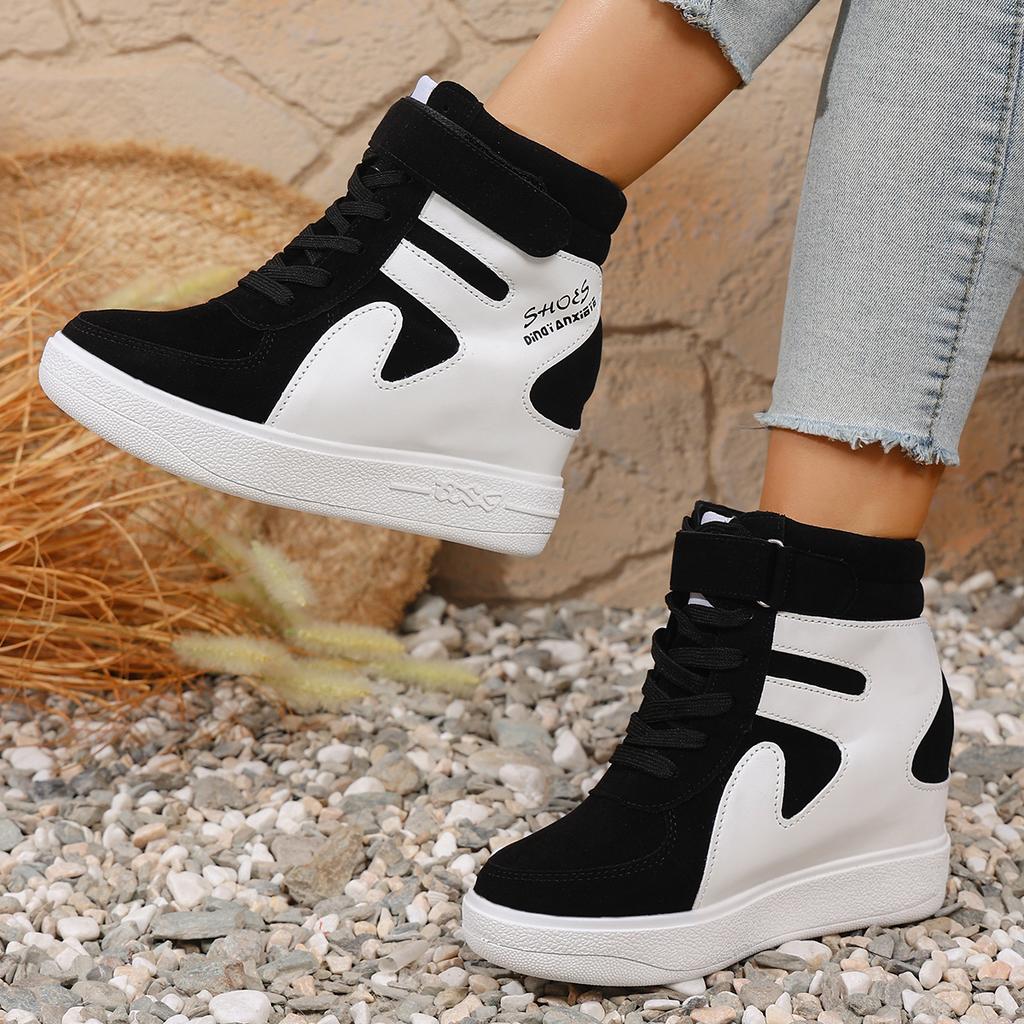 Women Sneakers 2025 New Korean Fashion Shoes Thick Bottom Increased Inner Heel Sneakers Women Casual Designer Shoes for Women