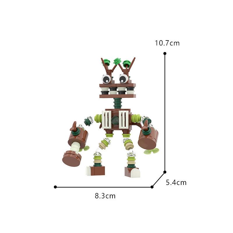 MOC My Singing Monster Baustein-Sets Musik Roboter Chor Spiel Steine Cartoon Monster Steine Montage Spielzeug Kinder Geburtstagsgeschenk