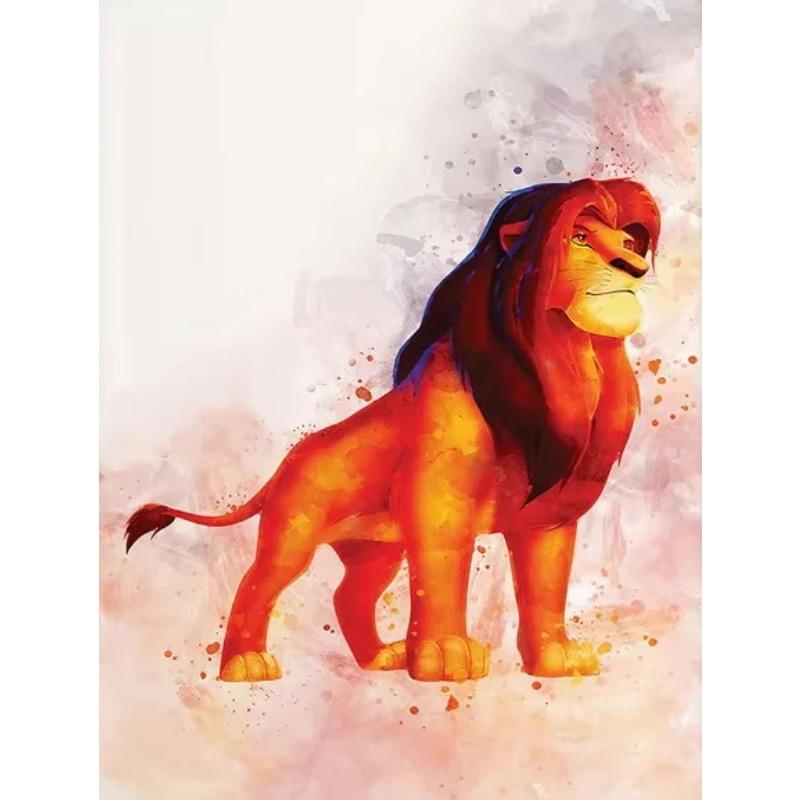 Walt Disney The Lion King Movie Poster Print Watercolor Simba Hakuna Matata Canvas Painting Wall Art Cartoon Animals Home Decor