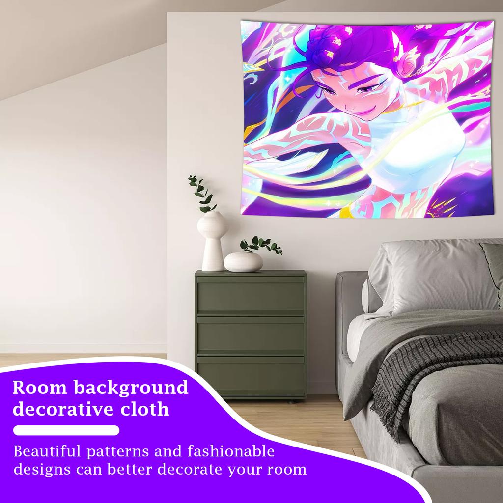 150x130cm Fashionable Printed Hanging Cloth Background Cloth Wide Room Background Decorative Cloth