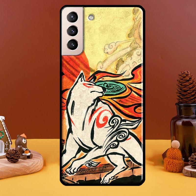 Fuchs Hülle im japanischen Stil für Samsung Galaxy S21 Ultra S20 FE S8 S9 S10 Note 10 Plus Note 20 S22 Ultra Hülle