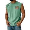 Men's Casual Sleeveless Tank Top Crew Neck Muscle Shirt with Graphic Print Lightweight Comfortable Fit for Everyday Wear