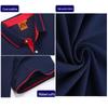 Men's 100% Cotton Long Sleeve Polo Shirt