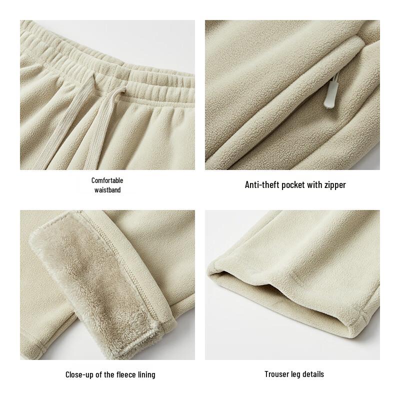 Men's Warm Fleece Straight-Leg Casual Pants
