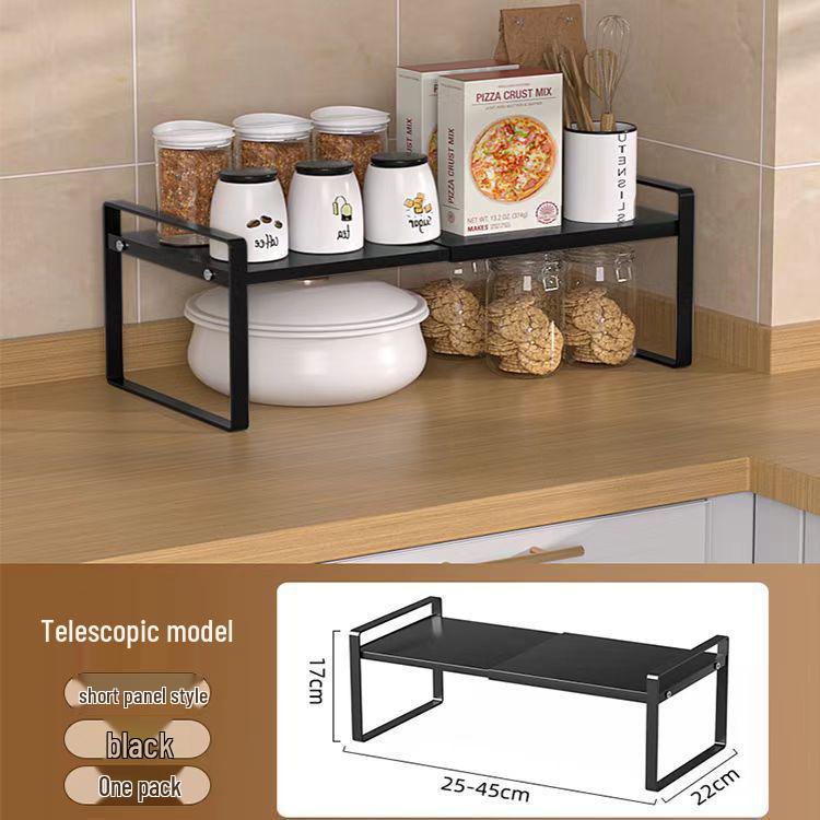 Geri çekilebilir Mutfak Depolama Rafı: Tezgah ve Baharat Kavanozları için Çok Fonksiyonlu Katmanlı Düzenleyici