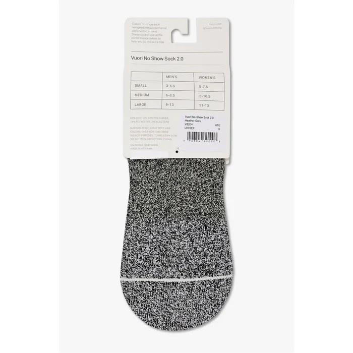 [Unisex] VUORI No Show Socks 2.0_Melange Gray VR16174009