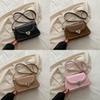 Lock Heart Loving Button Single Shoulder Crossbody Bag Daily Outfits Fashion