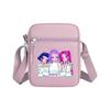 Cartoon Printed Boy And Girl Colorful Small Square Bag, Casual And Popular, Cute Women's Shoulder Bag
