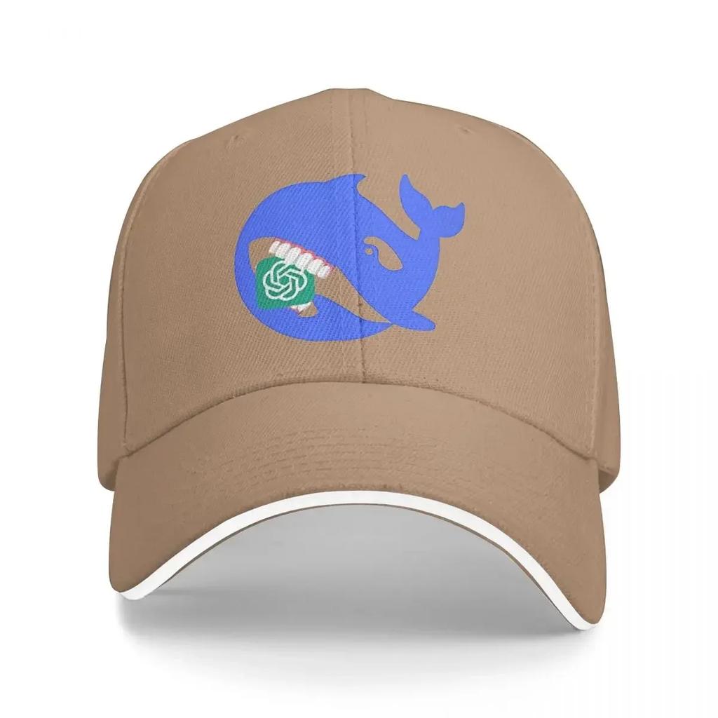 Fashion Logo Deepseek Whale Eating Baseball Cap Running Hippie Breathable Hip Hop Hats Women Unisex Fashion Custom Baseball Caps