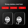 Traceless Transparent Adhesive Wall Hooks for Kitchen & Bathroom