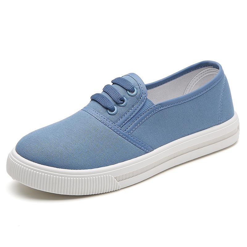 

Весна и Осень Новые Женские Маленькие Белые Кеды Холщовые Туфли Однотонные Универсальные Модные Большого Размера 44