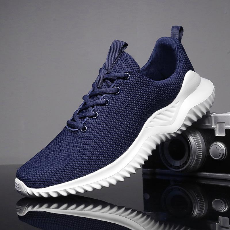Fashion Men Sneakers Lightweight Running Sport Shoes Walking Casual Breathable Shoes Non-Slip Comfortable Plus Size 39-47 Tenis