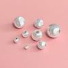 Sterling Silver Cat's Eye Sparkle Beads for DIY Bracelets, Necklaces, and Weaving Accessories