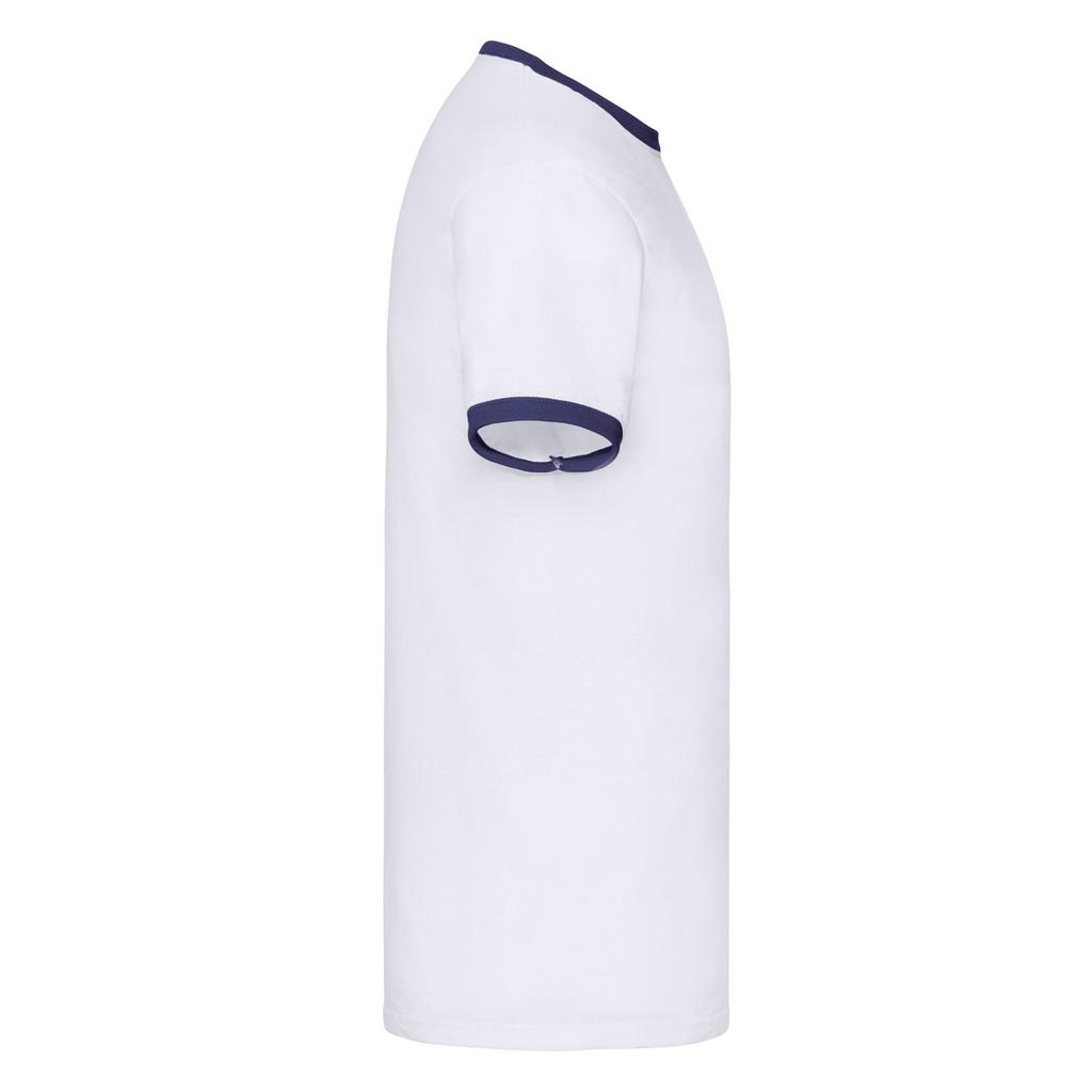 FRUIT OF THE LOOM Mens Contrast Ringer T-Shirt