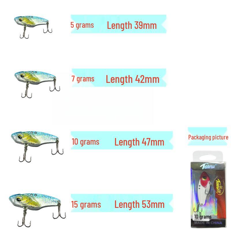 Mehrfarbige Klapperschlangen Bionische VIB Metall Spinner Köder